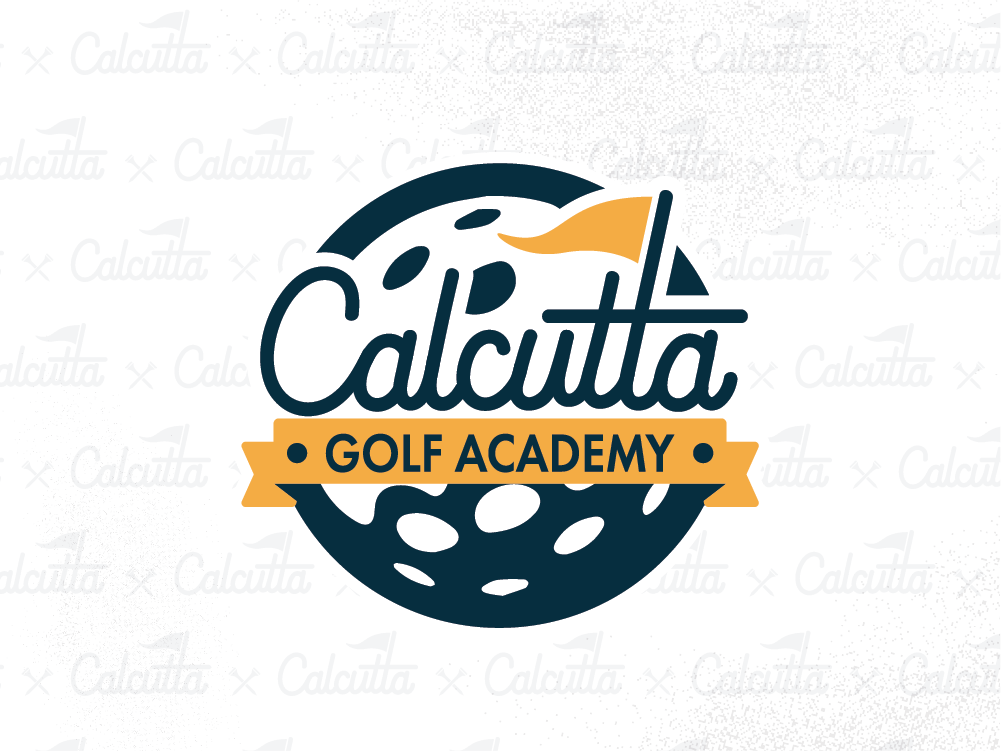 Alternate circular badge logo for Calcutta Golf.