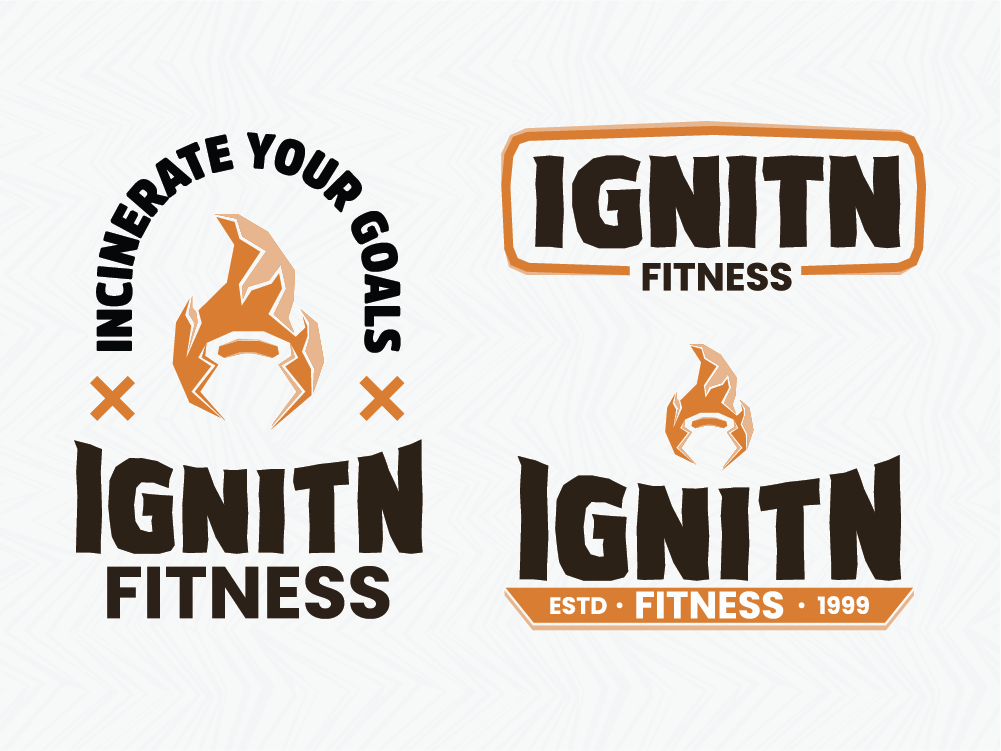 Logo variants for Ignitn Fitness